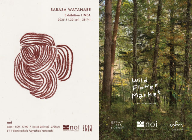 noi　アーティストの個展とフラワーWORKSHOPを開催